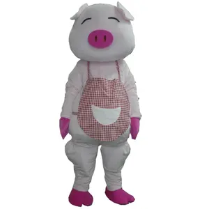 Bella pink pig costume/adulto della mascotte del maiale costume per i bambini