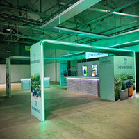 Système d'exposition modulaire personnalisé de qualité supérieure, conception de stand d'exposition, expert en structure modulaire en aluminium, boîte à lumière LED, stand d'exposition