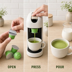 Cápsulas de Matcha OEM Profesionales Compatibles con Máquinas Nespresso Originales, Dosis Individual, Admite Logotipo Personalizado - Product Image 5