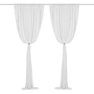 Toile de fond élégante en voile pour décoration de fête de mariage ou d'anniversaire en extérieur, style européen, pour photographie - Product Image 6