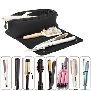 Custom 2 in 1 <b>Rolling</b> Hair <b>Tools</b> <b>Bag</b> Hanging Hair Styling <b>Tool</b> Curly Hair Stick Storage <b>Bag</b> with Heat Resistant Mat - Product Image 5