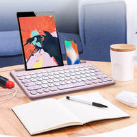 Ensemble clavier et souris ergonomique sans fil OEM 5.0 pour 78 touches, étanche, avec interrupteurs noirs, pour ordinateur portable/PC/tablette et usage bureautique/jeux