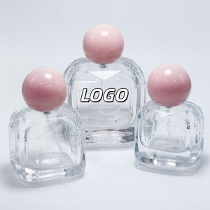Mejor Precio, Botella de Perfume Vacía Rosa con Cierre a Presión, 30ml 50ml 100ml, Redonda con Caja de Empaque, Impresión Serigráfica, Recargable, Ecológica - Product Image 1