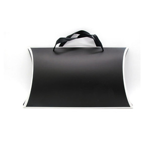 Custom Size and Printing Recyclable Hair Extension Wig Hair Packaging Pillow Box