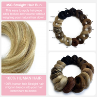 Chignon en forme de dôme de cheveux humains de haute qualité