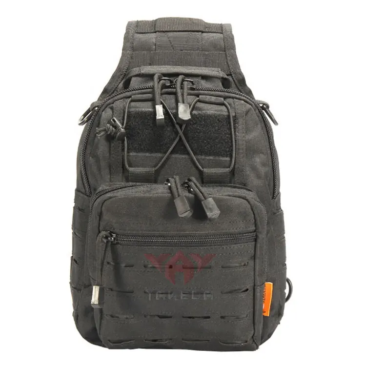 Yakeda tactical gear 1000D laser cut outdoor gear shoulder chest bag camping hiking tactical sling bag hiking crossbody bag