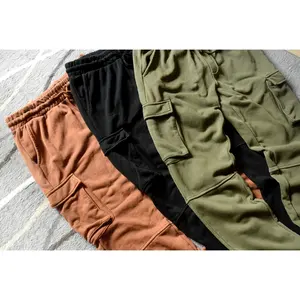 Groothandel Blank Jogger Broek Heren Cargo Broek Met 6 Zakken Cargo Broek Mannen Streetwear