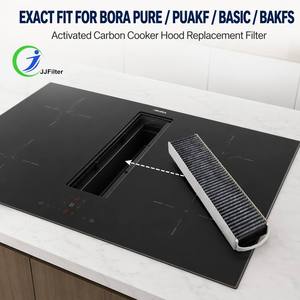 Filtro de carbón activado para campana extractora doméstica, reemplazo de carbón para grasa y olores, <span class=keywords><strong>Bora</strong></span> <span class=keywords><strong>Pure</strong></span> PUAKF Basic BAKFS Cooker Extractor Easy - Product Image 2