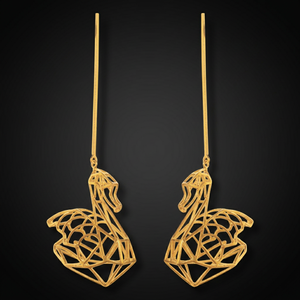 Pendientes Colgantes de Acero Inoxidable con Barra, Chapados en Oro de 14K, Nuevo Modelo - Product Image 3