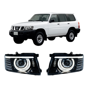 Faro Delantero para <span class=keywords><strong>Nissan</strong></span> Patrol Y61 2005-2018, <span class=keywords><strong>Precio</strong></span> de Fábrica, Actualización a Faros LED, Nuevo - Product Image 1