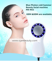 Máquina de belleza de crio-electroporación de piel facial fresca/dispositivos antienvejecimiento de martillo frío caliente