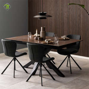 Comedor fino Muebles de alto brillo Juego de comedor de lujo Glam Hermosa mesa de comedor Sala de estar Mesa de cena - Product Image 4