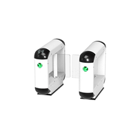 Barrière pivotante en acier inoxydable 304 avec vérification par empreinte digitale, système de contrôle d'accès pour tourniquet piétonnier pour entrée scolaire