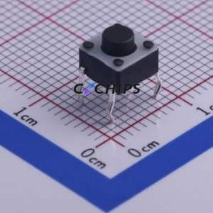STP-1230A Tactile Switch Through hole Component (THT)-4P,6x6mm Switch Single Pole Single Throw Round Button 1.6N Through Hole - Product Image 1