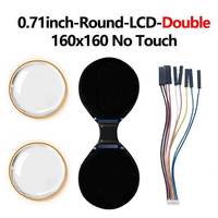 Module d'affichage LCD TFT rond à double écran de 0,71 pouce avec résolution d'interface SPI 160x160 pour applications robotiques et IA