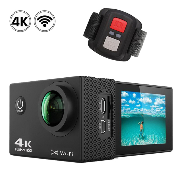 Leadingplus IP68 Waterproof 360 Degree Sports Action Camera WIFI 1080p 4k 60fps With 2.4g Wireless Controller