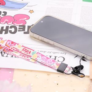สายคล้องโทรศัพท์มือถือแบบเชือกทอพิมพ์โลโก้ตามสั่ง พร้อมที่ใส่บัตรประจำตัว สายคล้องคอสำหรับครู ทำจากโพลีเอสเตอร์ - Product Image 6