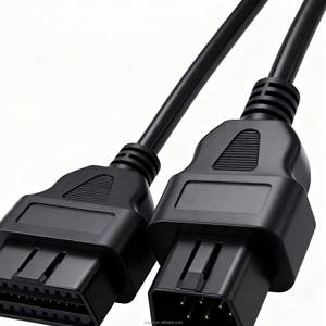 Cáp chuyển đổi chẩn đoán OBD2 J1962 16 chân, đầu nối đực/cái dành cho máy quét chẩn đoán ECU ô tô, xe tải - Product Image 3