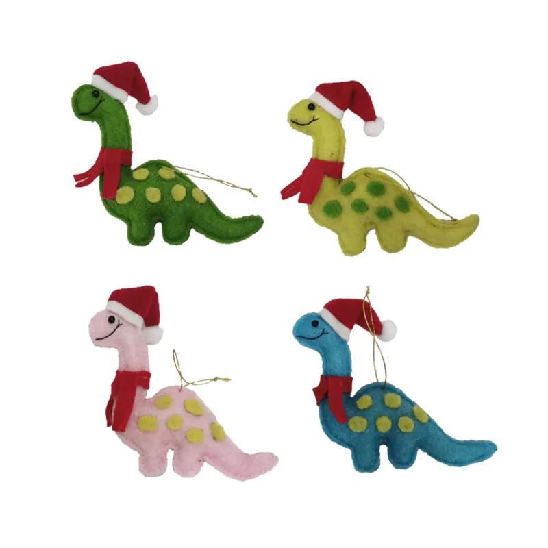 New custom Christmas tree mini handmade dinosaur animals for xmas ornaments