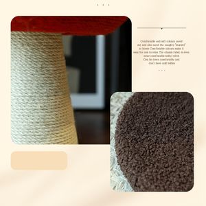 Simpatico fungo Design gatto torre albero giocattolo per l'arrampicata giocando in legno torre del gatto con corda di Sisal gatto Scratcher albero - Product Image 4