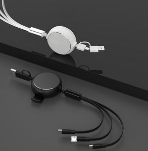 Cargador de Viaje Retráctil USB C Multi 3 en 1, Cable USB A/Tipo C a USB-C, Soporte para Teléfono, Cable de Carga para Teléfonos - Product Image 2