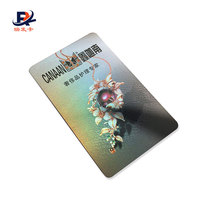 Carte de visite en plastique personnalisée, affichage holographique, impression en relief, taille de carte de crédit, cartes en PVC