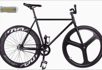 Vélo de course pliable à pignon fixe en acier au carbone pour adultes, modèle roue libre, pour hommes, femmes, étudiants, vélo de route à trois roues