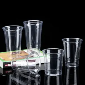 Распродажа, одноразовая пластиковая чашка для холодных напитков с крышкой