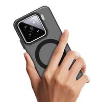 Housse de protection antichoc magnétique mate à la mode pour Xiaomi 14 14T 15 Pro comprend une poignée de téléphone