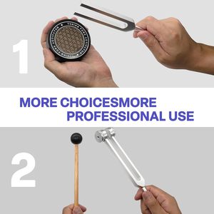 Tùy Chỉnh Hợp Kim Nhôm Điều Chỉnh Ngã Ba Thiết Lập 128Hz 432Hz 512Hz 528Hz Dĩa Cơ Sở Tần Số Âm Thanh Chữa Bệnh Thương Hiệu OEM - Product Image 6