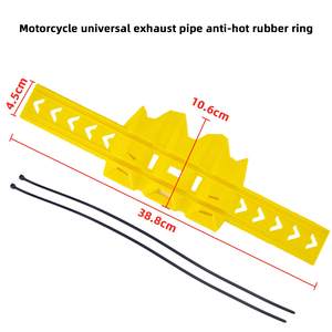 Universal Motorcycle Exhaust Heat <b>Shield</b> Cover Muffler Pipe <b>Guard</b> Leg Bumper - Product Image 2
