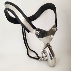 Ceinture <span class=keywords><strong>de</strong></span> chasteté et pantalon en acier inoxydable avec cage à pénis en forme <span class=keywords><strong>de</strong></span> T et plug anal - Product Image 4