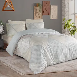 Juego de Ropa de Cama Doble Karden Flower Dream Cotton Mozaic 100% Algodón Popelín, Múltiples Colores, Funda de Edredón, Sábana Plana, 2 Fundas de Almohada - Product Image 6