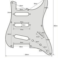 Pièces musicales Tortue brune 64 ST Guitar Pickguard DIY Pièces de guitare pour la vente en gros