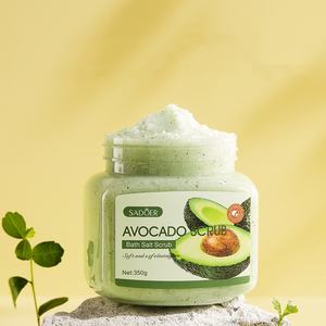 Crème Exfoliante Corporelle Bio Blanchissante en Gros pour <span class=keywords><strong>SPA</strong></span>, Apaisante, Hydratante, Liftante, Affinant la Peau, Gommage Corporel à l'Avocat et <span class=keywords><strong>au</strong></span> <span class=keywords><strong>Sel</strong></span> Marin - Product Image 1