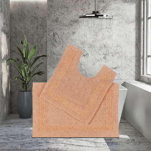 Juego de Alfombrillas de Baño de Algodón en Forma de U de Color Sólido, Absorbentes para Uso en la Bañera - Product Image 3