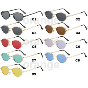 Gafas de Sol Ovaladas de Metal para Mujer, Gafas de Sol Modernas, Gafas de Diseño para Dama - Product Image 5