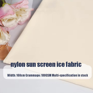 180gsm Largeur 160cm Nylon Ice Silk Fabric Uv Resistant Uv50 + Sun Screen Nylon Polyester Ice Cool Silk Fabric - Product Image 2