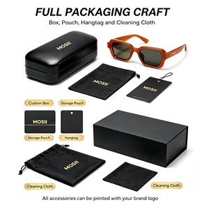 <span class=keywords><strong>Occhiali</strong></span> <span class=keywords><strong>da</strong></span> <span class=keywords><strong>Sole</strong></span> Vintage Retrò Personalizzabili con Logo, Montatura Quadrata Arancione, Lenti Sfumate alla Moda, Protezione UV, per Uomo e Donna - Product Image 5