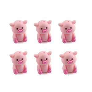 3D Stereo <b>Silicone</b> Cartoon Pig <b>Beads</b> DIY Pen Decorative Accessories Loose <b>Beads</b> Dongguan - Product Image 5