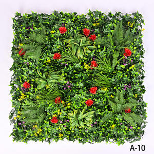 Verde di esportazione di alta qualità finta recinzione artificiale all'aperto erba verde fiore Guardrail netto scherma traliccio cancelli - Product Image 6