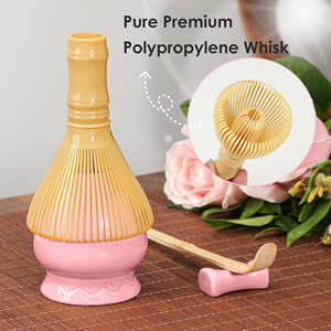 Premium Traditional Japanese-Style 4-Piece Matcha <b>Tea</b> Serving <b>Set</b> Engraved Bowl PP Hand Whisk Butterfly Pattern Matcha <b>Tea</b> Bowl - Product Image 3