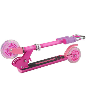 Trottinette pliable pour enfants, réglable en hauteur, deux roues, pour enfants de 3 ans et plus, design étoile noire - Product Image 4