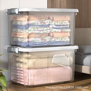 Storage <b>Box</b> - Heavy Duty, extra <b>Large</b>, for Home Use - Dorm, Bedroom, Sundries, Toy Organizer - clear <b>Plastic</b> Bin - Product Image 2