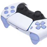 Kit complet de boutons pour manette PS5 BDM-030/040/050 : D-pad, gâchettes R1 L1 R2 L2, boutons Share, Options et Face, couleur violet clair
