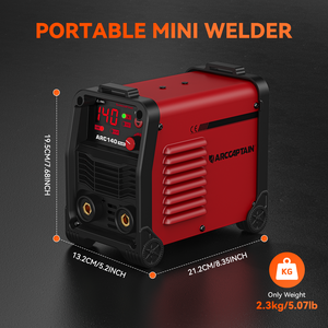 ARCCAPTAIN Poste à souder onduleur standard européen 2 en 1 <span class=keywords><strong>MMA</strong></span>/LIFT TIG 140A 230V Mini portable avec affichage numérique LED - Product Image 6