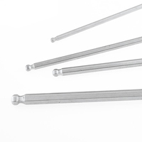 Clé Allen hexagonale en acier au carbone de haute qualité, type T, jeu de clés Allen de 2 mm à 10 mm avec poignée en T et clé à tête sphérique allongée