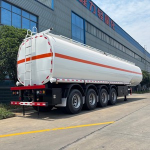 Remolque Cisterna de Combustible de 50M3, 4 Ejes, Semirremolque Cisterna de Combustible Diésel para Transporte de Combustibles Peligrosos y Mercancías Peligrosas - Product Image 4