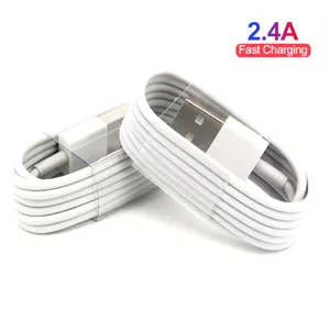 로트 도매 마이크로 USB 2.4A 고속 충전 동기화 데이터 전송 화이트 ABS 전화 충전기 유형 C 케이블 USB 전화 케이블 용 15 14 13