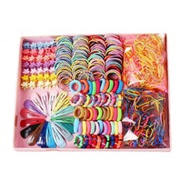 Ensemble d'accessoires pour cheveux pour bébés filles, 780 pièces/boîte, design mixte, petits élastiques pour cheveux, bandeaux, pinces à cheveux, barrettes BB
